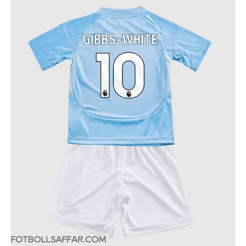 Nottingham Forest Morgan Gibbs-White #10 Tredje Dräkt Barn 2024-25 Kortärmad (+ Korta byxor)